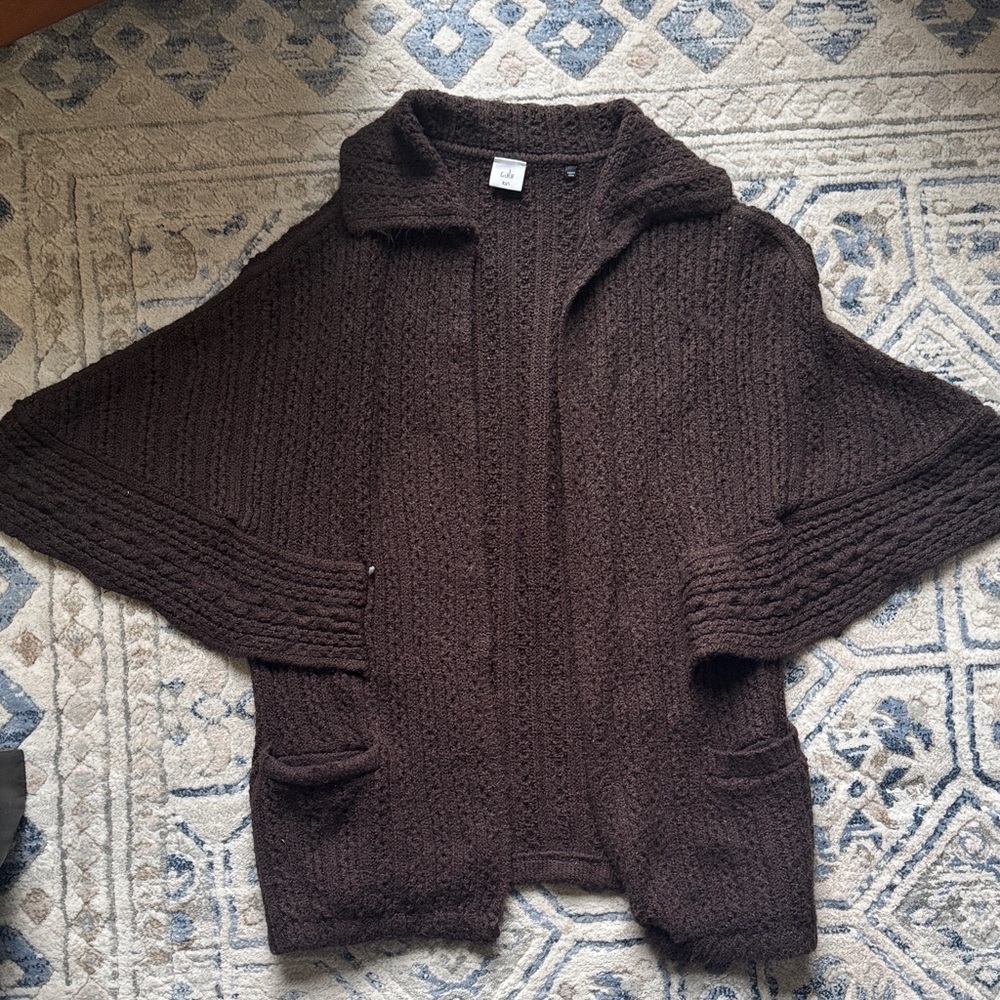 CAbi #3702 Brown repose cardigan Sweater